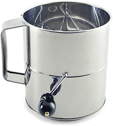 Norpro 8-Cup Stainless Steel Hand Crank Flour Sifter by Unknown