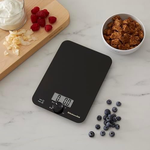 KitchenAid KQ914BA Digital Glass Top Kitchen and Food Scale, 11 lb Capacity - Image 4
