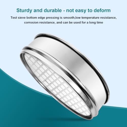 7.9" 304 Stainless Steel Lab Sieve, 3 Mesh Screen Sifter - Image 5