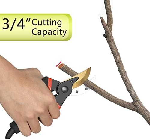 5 pack Garden Pruning Shears Stainless Steel Blades, Handheld Scissors Set - Image 6