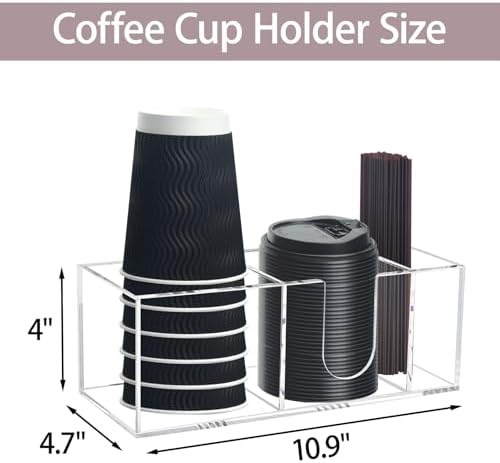 Coffee Bar Accessories and Organizer, Coffee Cup Holder Storage Box - Image 5