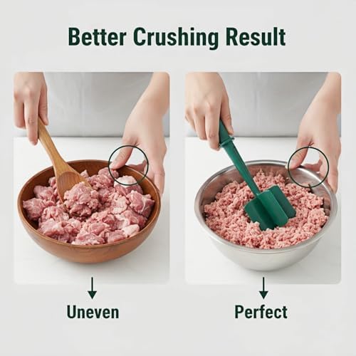Meat Chopper, Hamburger Grinder, Premium Heat Resistant Masher - Image 5