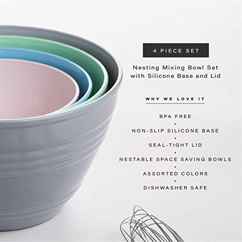 BINO | Mixing Bowl Set with Lids | Versatile Plastic Bowls - Image 2