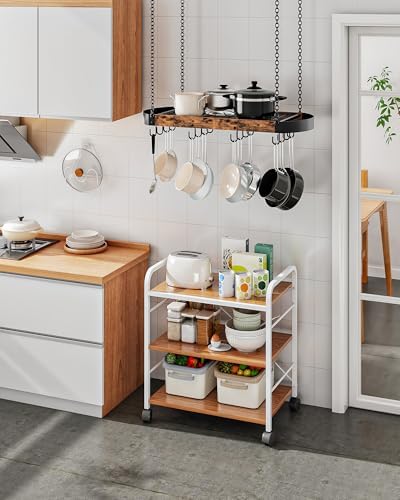 CHOEZON 31.7-Inch Hanging Pot Rack, Space-Saving Pot Hanger - Image 2