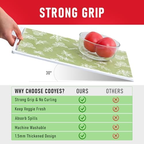 Cooyes Large Fridge Liners for Refrigerator, Drawer & Shelf Liners for Kitchen - Image 6