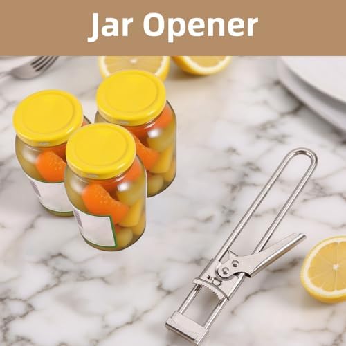 2 Pack Adjustable Jar Opener for Weak Hands, Stainless Steel Can Opener & Beer - Image 7