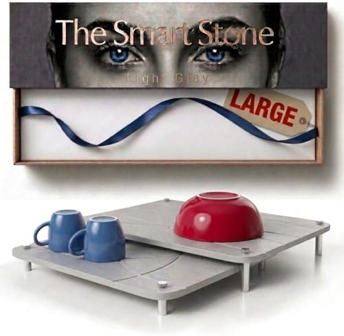 Nested Stone Drying Mat for Kitchen Counter | Large 16"x12" Dish Drying Mat by FEDBB