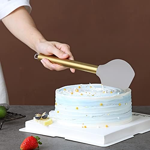 Gold Spatulas, Berglander Non-stick Silicone Flexible Scrapers Baking Mixing - Image 6