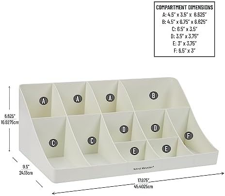 Mind Reader Cup and Condiment Station, Countertop Organizer, Coffee Bar - Image 3