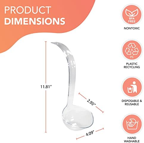 Party Essentials N512 Hard Plastic 5-Ounce Punch Bowl/Serving Ladle - Image 2