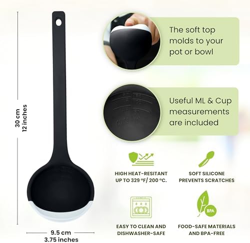 Silicone Spoon - Colorful Silicone Spatula Ladle - Image 2