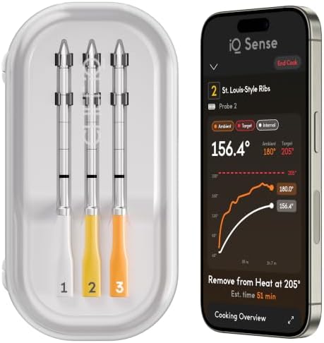 CHEF iQ Sense | Smart Wireless Meat Thermometer | 3 Ultra-Thin Probes | WiFi by Unknown