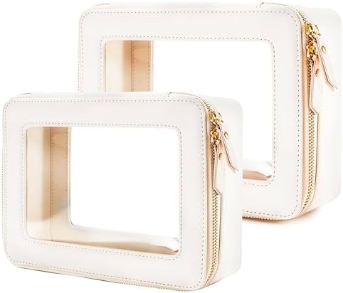 Aveniee Clear Makeup Bag Organizer Set, Portable Travel Toiletry Case by Aveniee