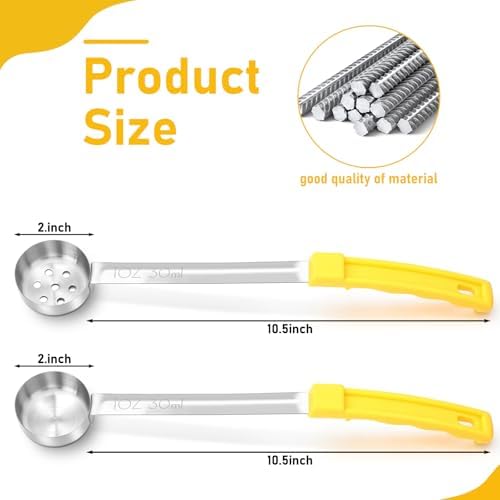 Teenyyou 4 Pcs Portion Control Serving Spoons Measuring Ladles - Image 2