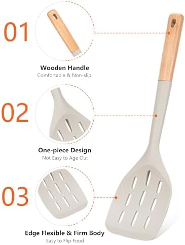 Badiano Silicone Spatula, Non Stick Turner - Image 3