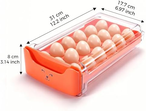 Egg-Holder for Fridge, Fits Small to Large Eggs - Image 2