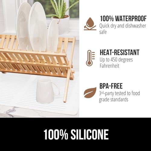 GORILLA GRIP Patented BPA-Free Silicone Dish Drying Mat - Image 4