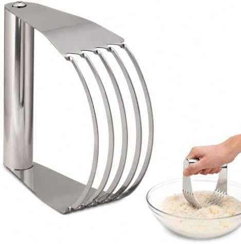Mrs. Anderson’s Baking Pastry Dough Blender, Stainless Steel, 5-Blade Design by MrsAndersonsBaking