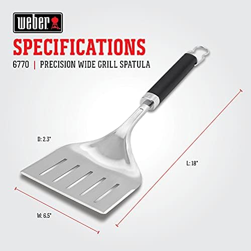 Weber® Precision Wide Grill Spatula, Stainless Steel - Image 3