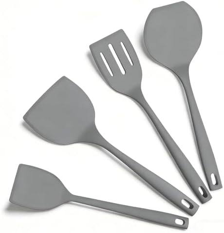 Silicone Spatula Turner Set, 600°F High Heat Resistant Spatulas by PROFESSIONALKITCHENCHEFKNIFESET