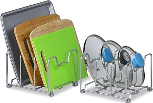 Simple Houseware Cabinet Bakeware Organizer Rack Holder, 2 Pack - Image 2