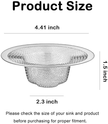 10Pcs Metal Mesh Kitchen Sink Strainer, 4.41" Stainless Steel Slop Basket - Image 2