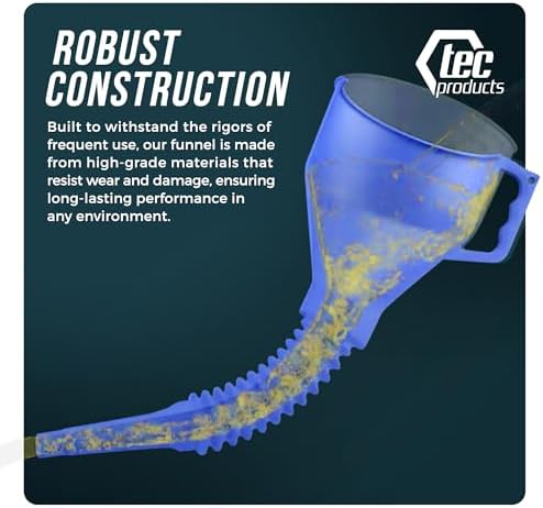 TEC Products FlexAll Long Flexible Oil Change Funnel, 12 x 4 Inches - Image 6
