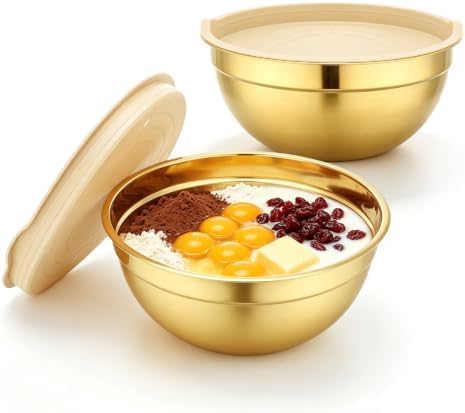 Beasea 5 QT Stainless Steel Mixing Bowls by Beasea