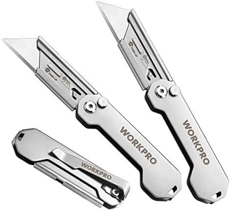 WORKPRO 3-Pack Folding Utility Knife by WORKPRO