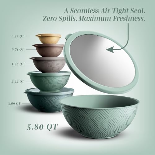 COOK WITH COLOR Mixing Bowls with Lids - Image 2