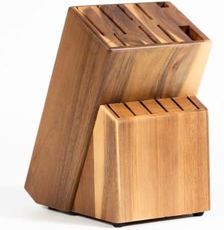 Coninx Acacia Wood Kitchen Knife Block by Coninx