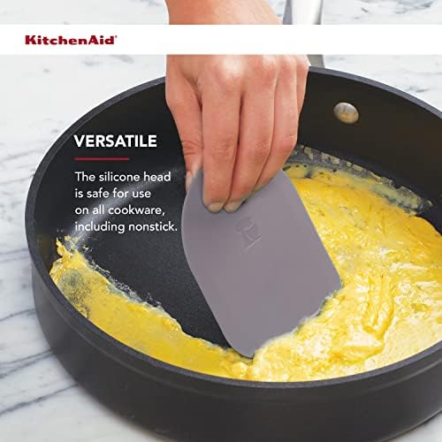 KitchenAid Gourmet Bowl Scraper, Aqua Sky and Storm Grey - Image 3