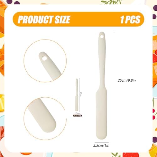 Silicone Jar Spatula, Non-Stick Heat Resistant Kitchen Thin Spatula, Sourdough - Image 2