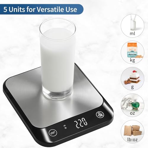 Vitafit 22lb Digital Food Kitchen Scale, High Accuracy Assured by Weighing - Image 4