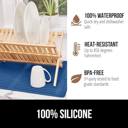 GORILLA GRIP Patented BPA-Free Silicone Dish Drying Mat - Image 4