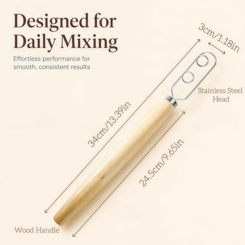 Digead Danish Dough Whisk, Stainless Steel Dutch Whisk - Image 7