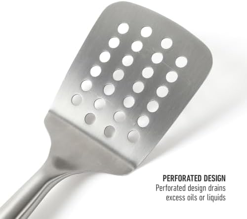 Calphalon Slotted Turner, Kitchen Flipping Spatula, Stainless Steel - Image 5