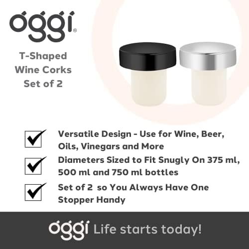 OGGI T-shaped Wine Corks, Cork Wine Stoppers - Image 7