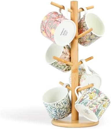 8 Hooks Large Capacity Mug Holder Tree, Bamboo Mugs Trees by Unknown