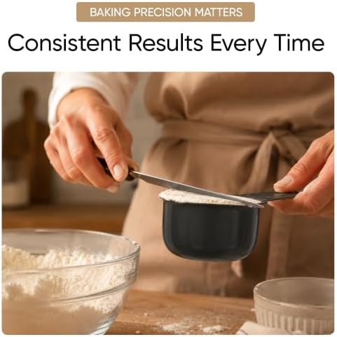 Color Up 1 Cup Measuring Cup – Premium Black Stainless Steel, Accurate - Image 4