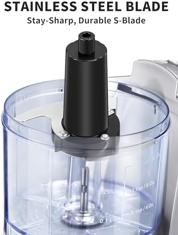 Reemix 1.5-Cup Electric Food Chopper, 100W Mini Food Processor Meat Grinder - Image 4