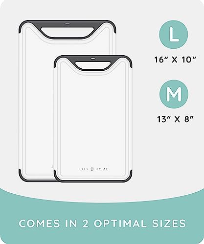 Cutting Boards for Kitchen, Plastic Cutting Board Set of 2, Dishwasher Safe - Image 2