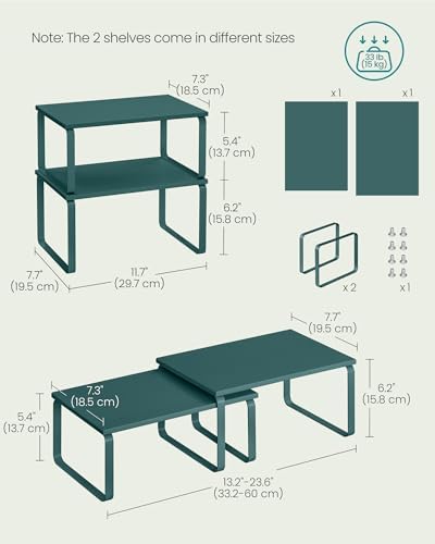 SONGMICS Cabinet Organizer Shelf, Kitchen Storage - Image 6