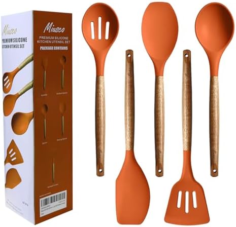 Non-Stick Silicone Kitchen Utensils Set by Miusco%E2%80%94YourClarityYourTaste