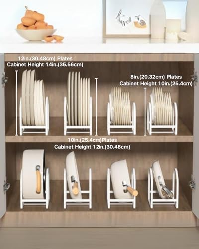 4 Pack Kitchen Plate Holder Organizer - Image 3