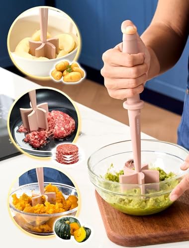 Nylon Hamburger Chopper, 5 Curve Blades Meat Masher Tool - Image 6