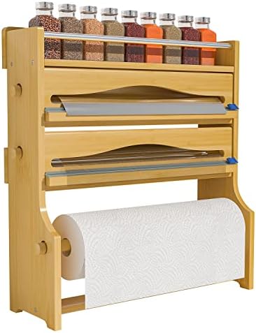 Foil Plastic Wrap Organizer Dispenser by ZriBamboo
