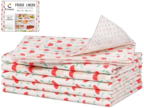 Cooyes 6 Pack Cloth Shelf Liners by Cooyes