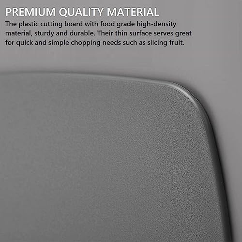 Cutting Boards for Kitchen, Plastic Cutting Board Set of 3, Thick Chopping - Image 4
