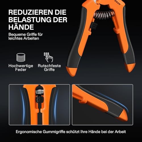 VIVOSUN 6.5 Inch Gardening Scissors Hand Pruner Pruning Shear - Image 5
